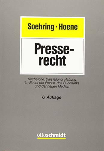 Presserecht - RA Dr. RA Dr. Jörg Soehring LL.M.|RAin und FAinGewR Dr. RAin und FAinGewR Dr. Verena Hoene LL.M.