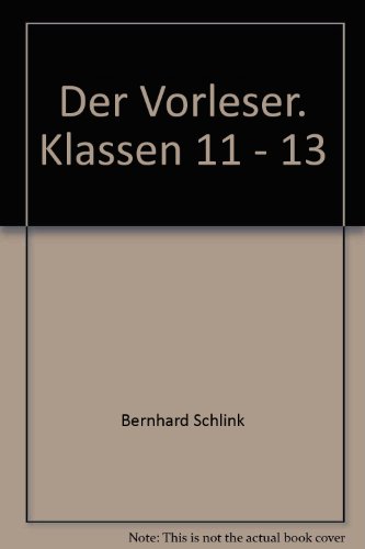 9783506222817: Der Vorleser. Klassen 11 - 13