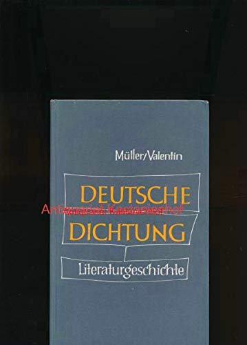 9783506251411: Deutsche Dichtung Kleine Geschichte Un