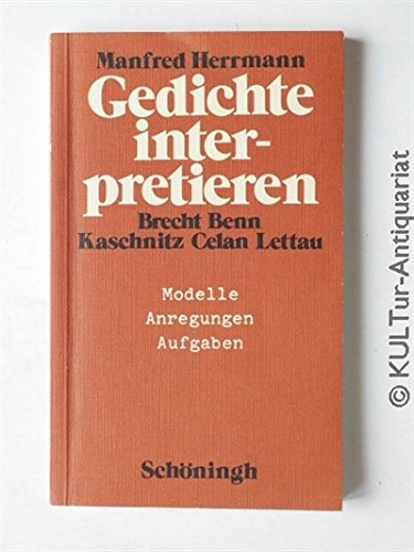 Stock image for Gedichte interpretieren. Modelle, Anregungen, Aufgaben for sale by medimops