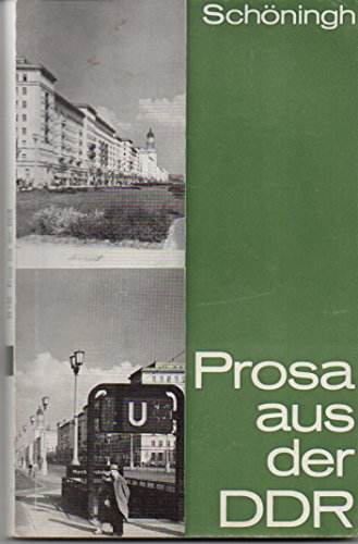 Beispielbild fr Prosa aus der DDR zum Verkauf von Versandantiquariat Felix Mcke