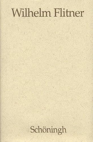 9783506725691: Wilhelm Flitner - Gesammelte Schriften: Volksschule und Elementarbildung: Bd 9