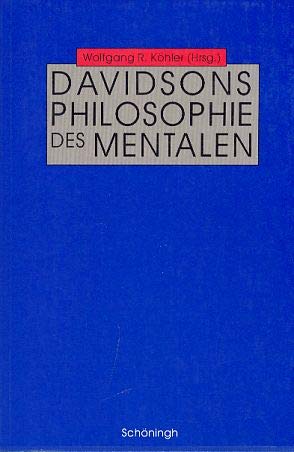 Stock image for Davidsons Philosophie des Mentalen for sale by medimops