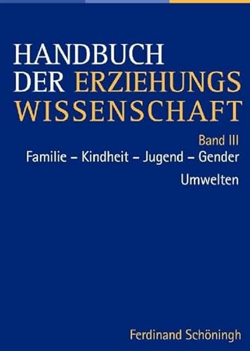 Imagen de archivo de Handbuch der Erziehungswissenschaft Bd.3 a la venta por Buchpark