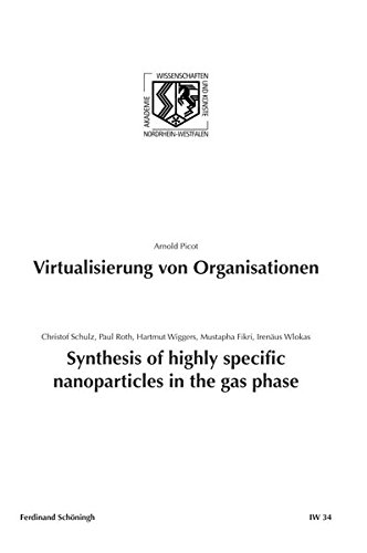 Beispielbild fr Virtualisierung von Organisationen. Synthesis of highly specific Nanoparticles in the gas phase zum Verkauf von Buchpark