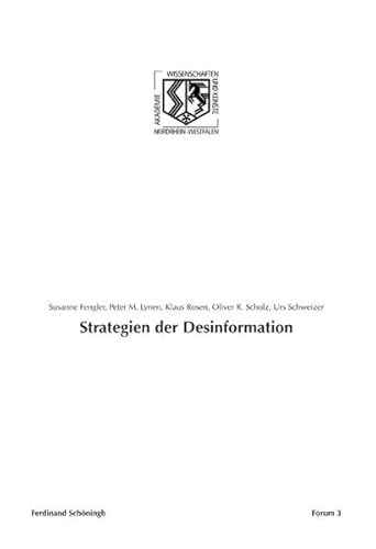 Beispielbild fr Strategien der Desinformation. zum Verkauf von medimops