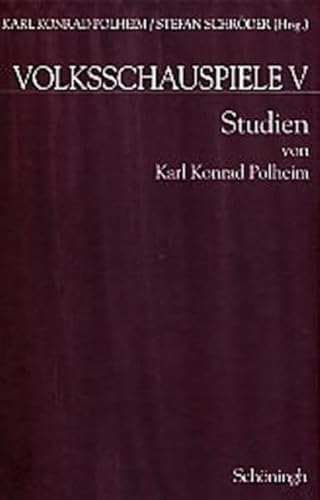 Studien zum Volksschauspiel und mittelalterlichen Drama.