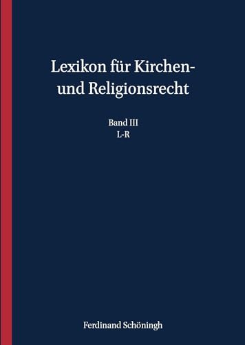 9783506786395: Lexikon Fur Kirchen Und Religionsrecht L-r: 3