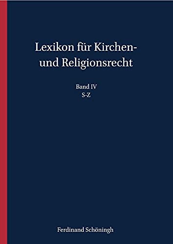 9783506786401: Lexikon Fr Kirchen- Und Religionsrecht: S-Z: 4