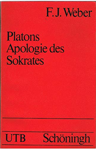 Stock image for Platons Apologie Des Sokrates for sale by Persephone's Books