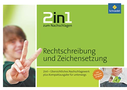 Stock image for 2 in 1 zum Nachschlagen Rechtschreibung und Zeichensetzung for sale by medimops