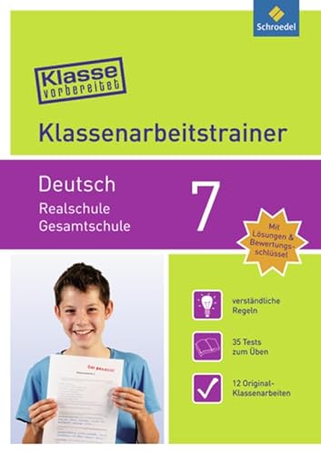 9783507232624: Klasse vorbereitet 7. Deutsch. Realschule / Gesamtschule: Klassenarbeitstrainer