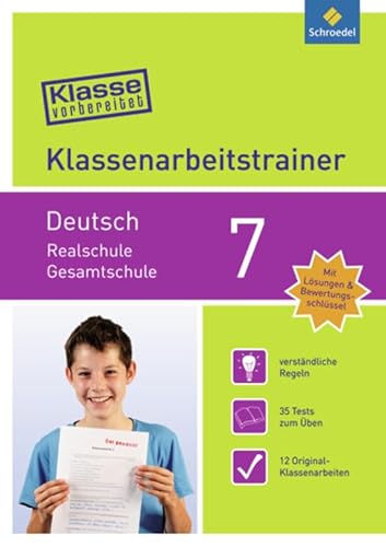 9783507232624: Klasse vorbereitet - Realschule / Gesamtschule: Klassenarbeitstrainer Deutsch 7
