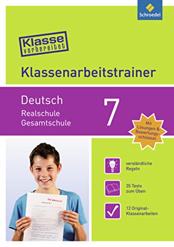 Stock image for Klasse vorbereitet 7. Deutsch. Realschule / Gesamtschule: Klassenarbeitstrainer for sale by medimops