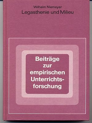 Beispielbild fr Legastenie und Milieu. Ein Beitrag zur tiologie und Therapie der Lese- Rechtschreibschwche LRS (Beitrage zur empirischen Unterrichtsforschung) zum Verkauf von Bernhard Kiewel Rare Books