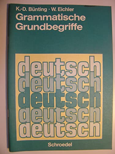 Beispielbild fr Grammatische Grundbegriffe - deutsch zum Verkauf von Versandantiquariat Kerzemichel