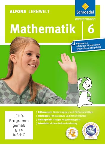 9783507602700: Alfons Lernwelt Lernsoftware Mathematik 6. DVD-ROM fr Windows 7; Vista; XP und Mac