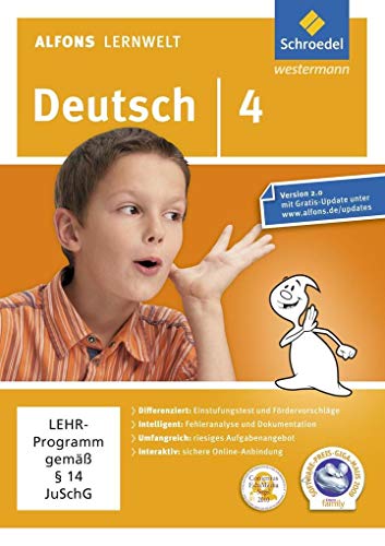 Beispielbild fr Alfons Lernwelt Lernsoftware Deutsch - Ausgabe 2009: Deutsch 4 zum Verkauf von medimops