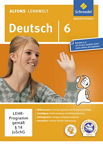 Beispielbild fr Alfons Lernwelt Lernsoftware Deutsch - Ausgabe 2009: Deutsch 6 zum Verkauf von medimops