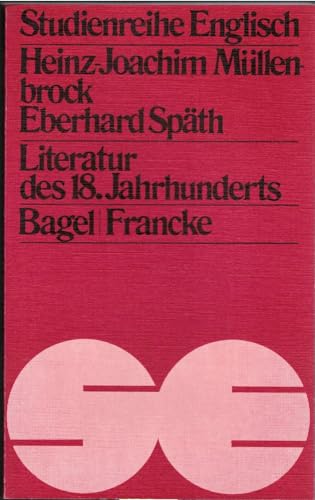 Beispielbild fr Literatur des 18. Jahrhunderts zum Verkauf von medimops