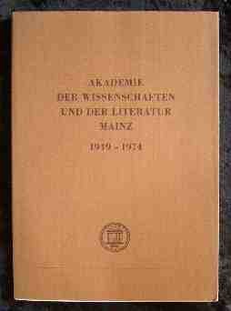 Akademie der Wissenschaften und der Literatur Mainz: 1949-1974 (German Edition) (9783515020084) by Akademie Der Wissenschaften Und Der Literatur (Germany)