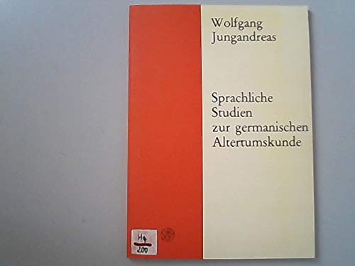 Beispielbild fr Sprachliche Studien zur germanischen Altertumskunde. zum Verkauf von Antiquariat Kai Gro