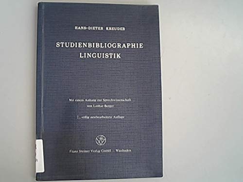 Studienbibliographie Linguistik - SPRACHEN - Kreuder, Hans-Dieter