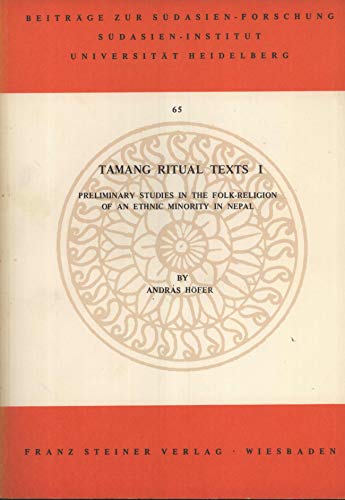 9783515035859: Tamang ritual texts (Beitrge zur Sdasienforschung)