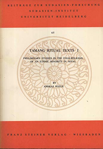 9783515035859: Tamang ritual texts (Beiträge zur Südasienforschung)