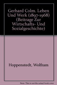 Gerhard Colm Leben und Werk (1897 - 1968)