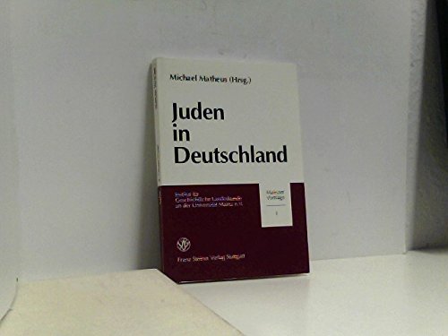 9783515067881: Juden in Deutschland (Mainzer Vortrge)