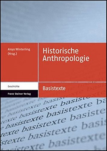 9783515089050: Historische Anthropologie: 1 (Basistexte - Geschichte)