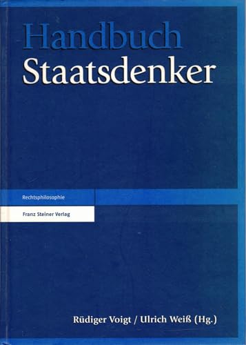 Stock image for Handbuch Staatsdenker. for sale by modernes antiquariat f. wiss. literatur