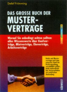 Beispielbild fr Das groe Buch der Mustervertrge zum Verkauf von Buchpark