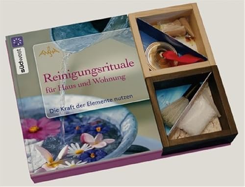 Reinigungsrituale für Haus und Wohnung Set: Die Kraft der Elemente nutzen. Schutz vor negativen Fremdenergien. Verbesserung der Raumatmosphäre: Die ... Räucherkegel, Pinselquast, Steinsalz, Zimbel