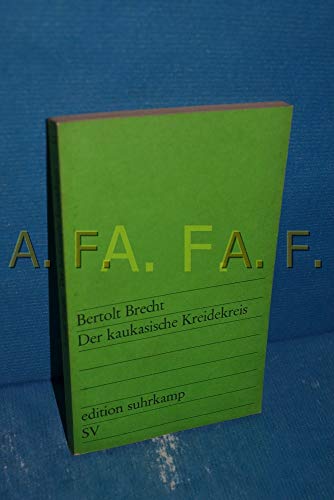 Beispielbild fr Der Kaukasische Kreidekreis zum Verkauf von Better World Books