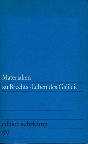 Materialien zu Brechts >Leben des Galilei< - Werner Hecht