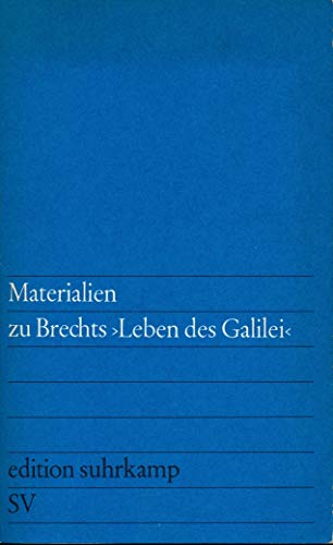 Stock image for Materialien zu Brechts "Leben des Galilei". for sale by medimops