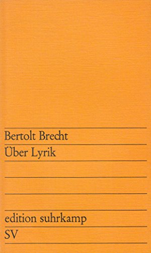 Beispielbild fr ber Lyrik zum Verkauf von Versandantiquariat Felix Mcke