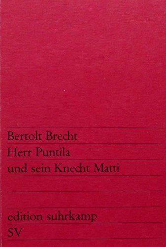 Stock image for Herr Puntila und sein Knecht Matti for sale by medimops