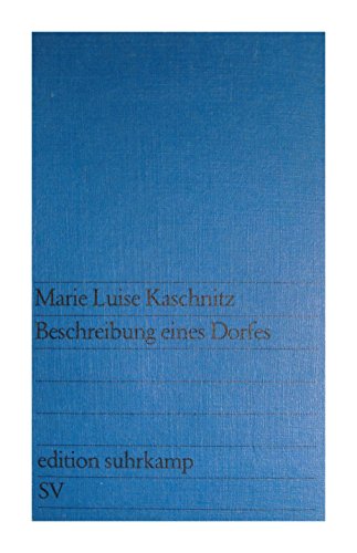 Stock image for Beschreibung eines Dorfes for sale by German Book Center N.A. Inc.