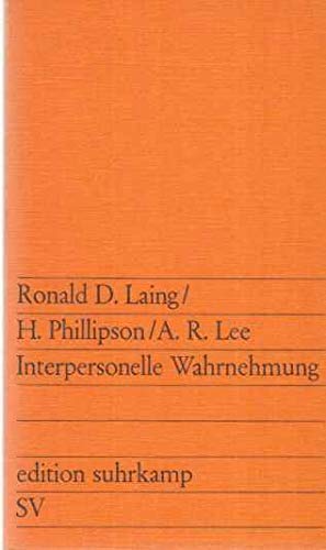 9783518004999: Interpersonelle Wahrnehmung (Livre en allemand)