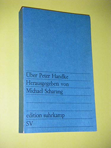 Beispielbild fr ber peter handke zum Verkauf von Versandantiquariat Felix Mcke