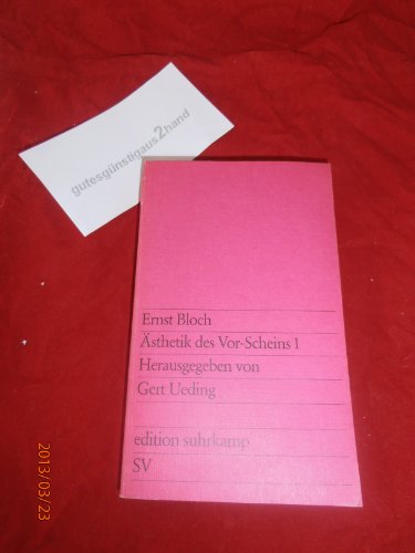 9783518007266: Asthetik des Vor-Scheins (Edition Suhrkamp) (German Edition)