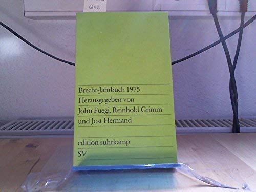 Imagen de archivo de Brecht-Jahrbuch 1975 a la venta por German Book Center N.A. Inc.