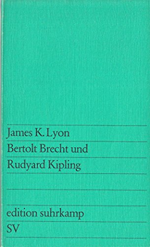 Beispielbild fr Bertolt Brecht und Rudyard Kipling zum Verkauf von Der Bcher-Br