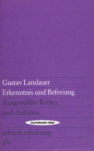 9783518008188: Erkenntnis und Befreiung: Ausgewhlte Reden und Aufstze (Edition Suhrkamp)