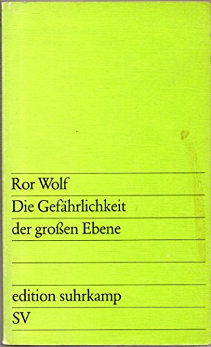 Beispielbild fr DIE GEFHRLICHKEIT DER GROSSEN EBENE zum Verkauf von German Book Center N.A. Inc.