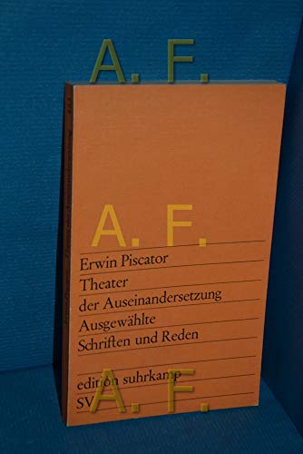Imagen de archivo de THEATER DER AUSEINANDERSETZUNG Ausgewaehlte Schriften und Reden. a la venta por German Book Center N.A. Inc.
