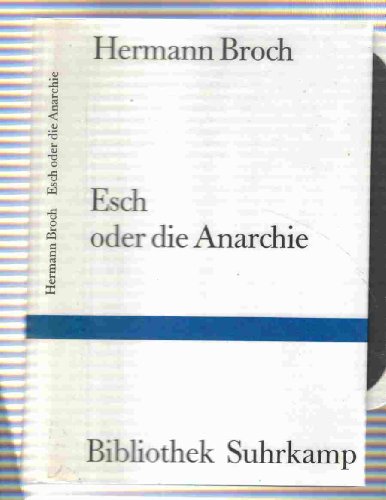 Stock image for Esch oder die Anarchie. for sale by Firefly Bookstore